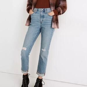 madewell tall high-rise slim boyjean bilston wash ripped nc506 women tall 24 t24
